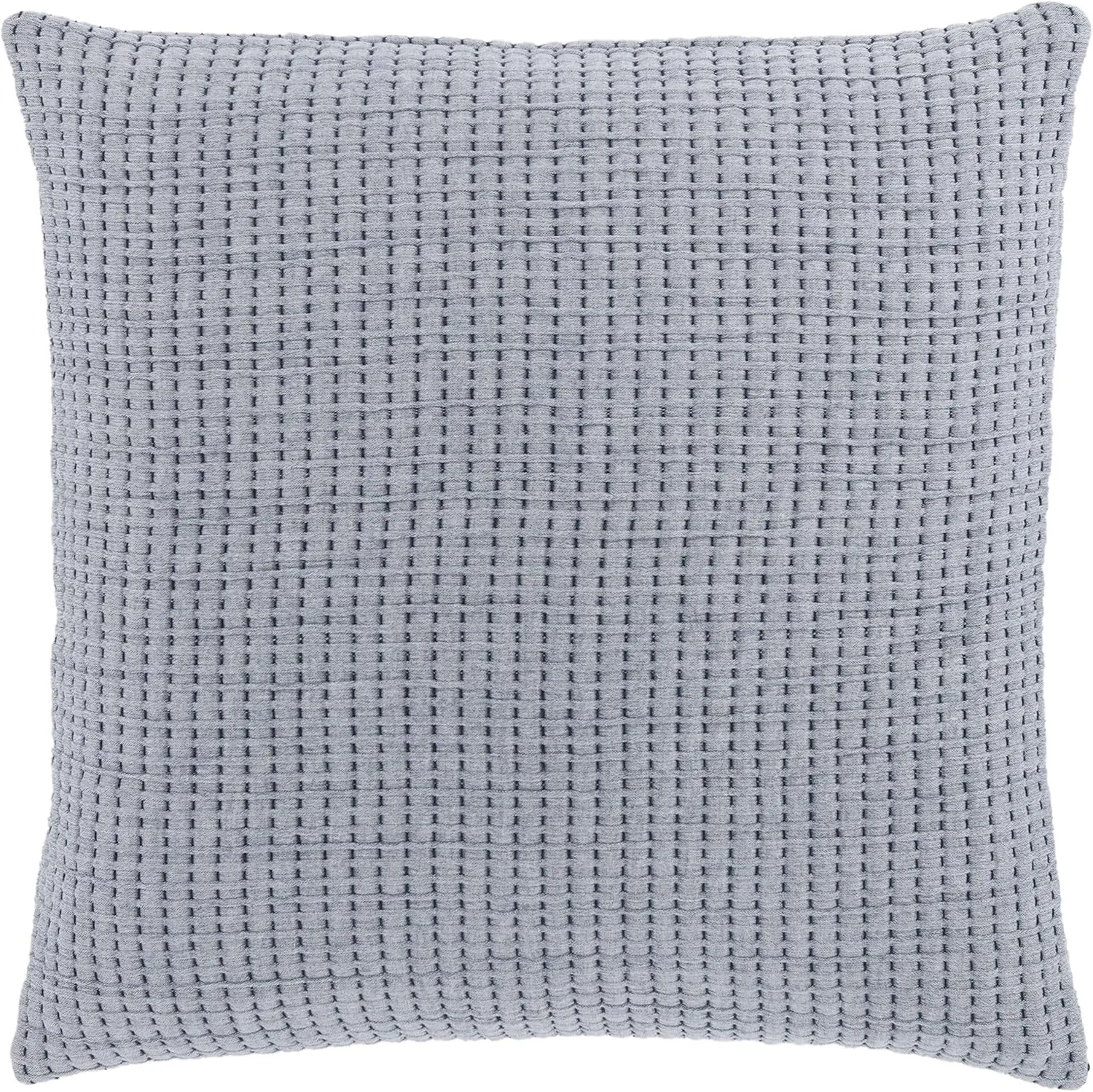 Pick Stitch Navy Matelasse Sham, Standard Size, Blue Solid Pattern