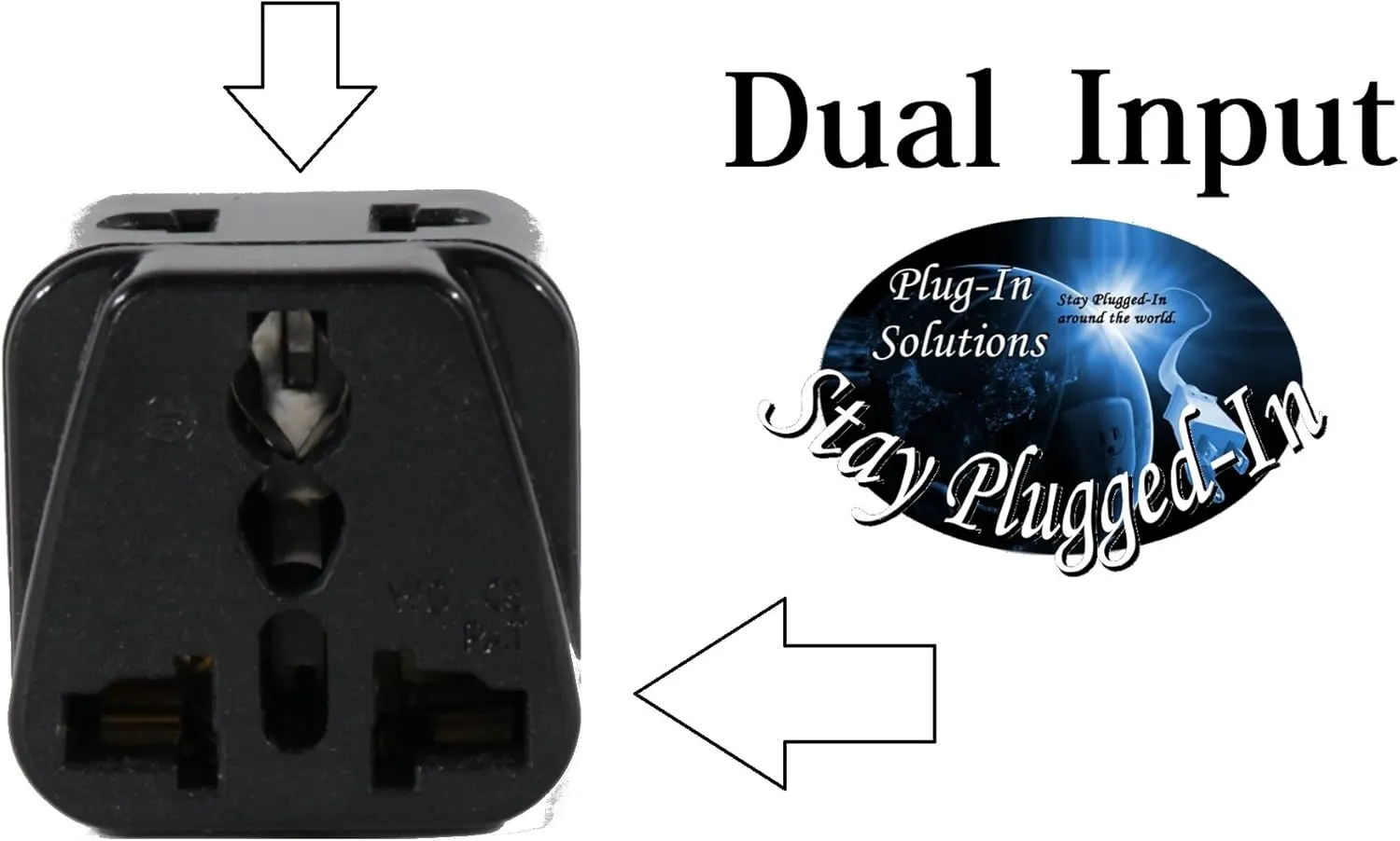 Plug in Solutions US to ITALY Travel Adapter Plug for USA/Universal to EUROPE Type E (C/F) & L AC Power Plugs Pack of 2