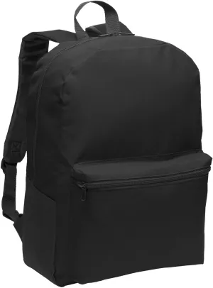 Port Authority Value Backpack. BG203, Black, OSFA