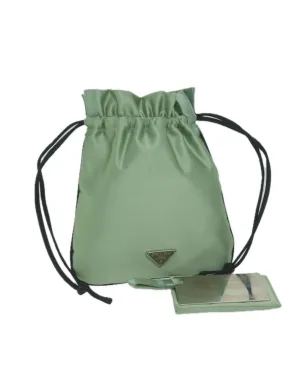 Prada atin Drawtring Pouch Mint Green