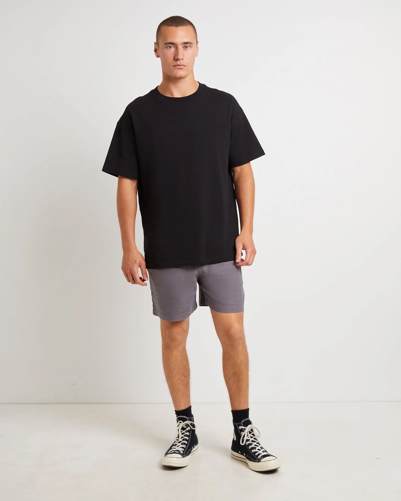 Puglia Linen Shorts in Ash
