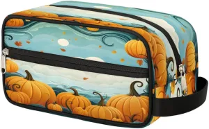 Pumpkin Frame Toiletry Bag Dopp Kit Makeup Bag Cloud Travel Toiletry Bag for Women Men Portable Organizer Shaving Bag for Toiletries Accessories