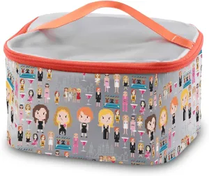 PXTIDY Sex City Cosmetic Bag Sex City Makeup Organizer Bag For Romantic Comedies Tv Series Fans Sex City Merch