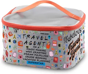 PXTIDY Travel Gift Travel Vacation Makeup Organizer Cosmetic Case Bag Cruise Booking Gift