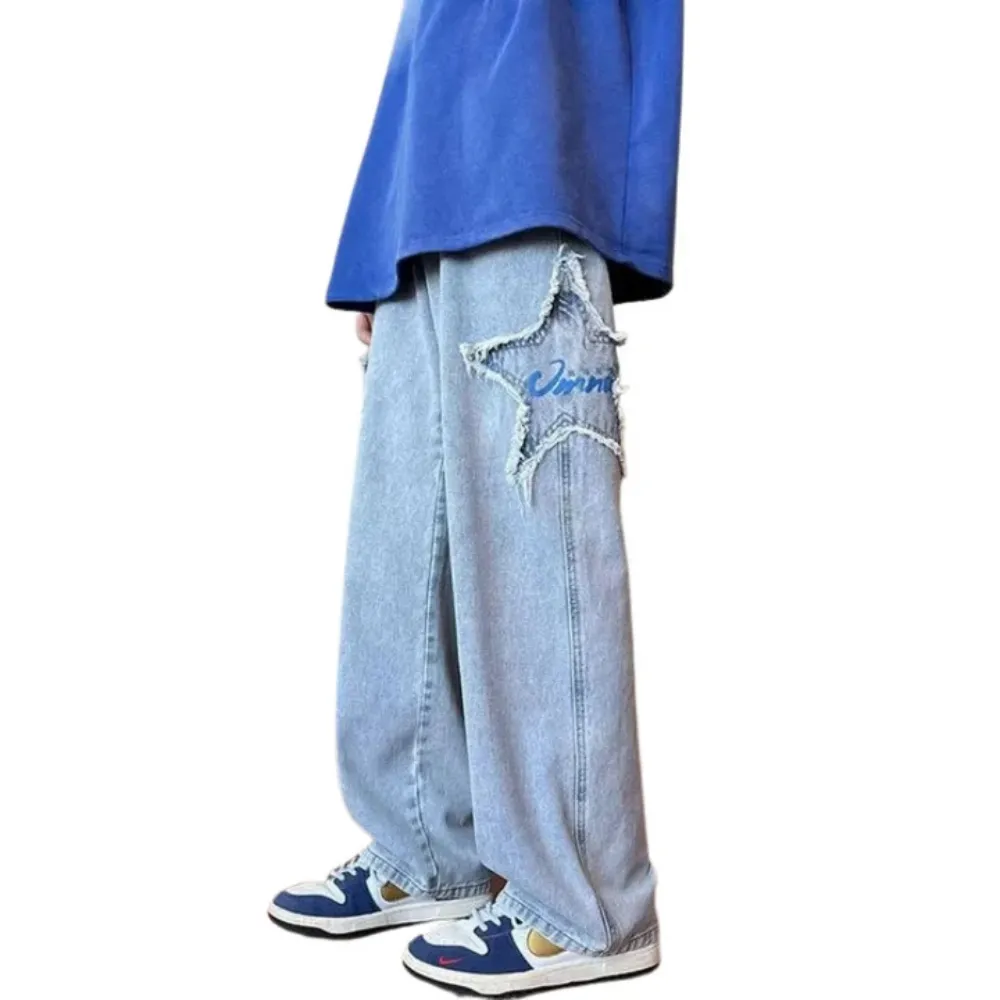 "Street Star Patchwork Baggy" Jeans