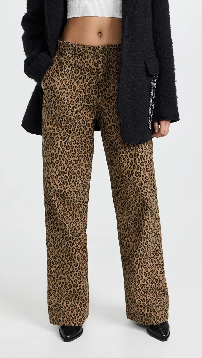 R13 Women's Wide Leg Utility Pants