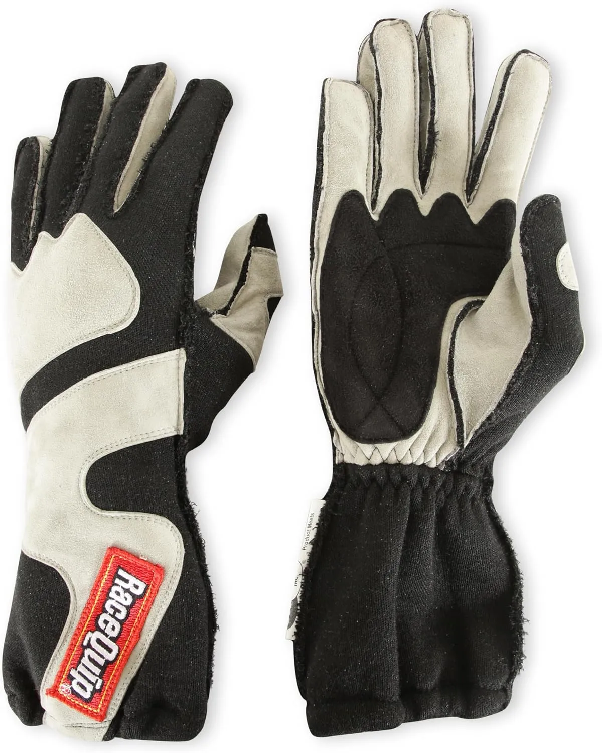 RaceQuip® 356606RQP 356 Series Driving Gloves - SFI 3.3/5 - Black/Gray - XL
