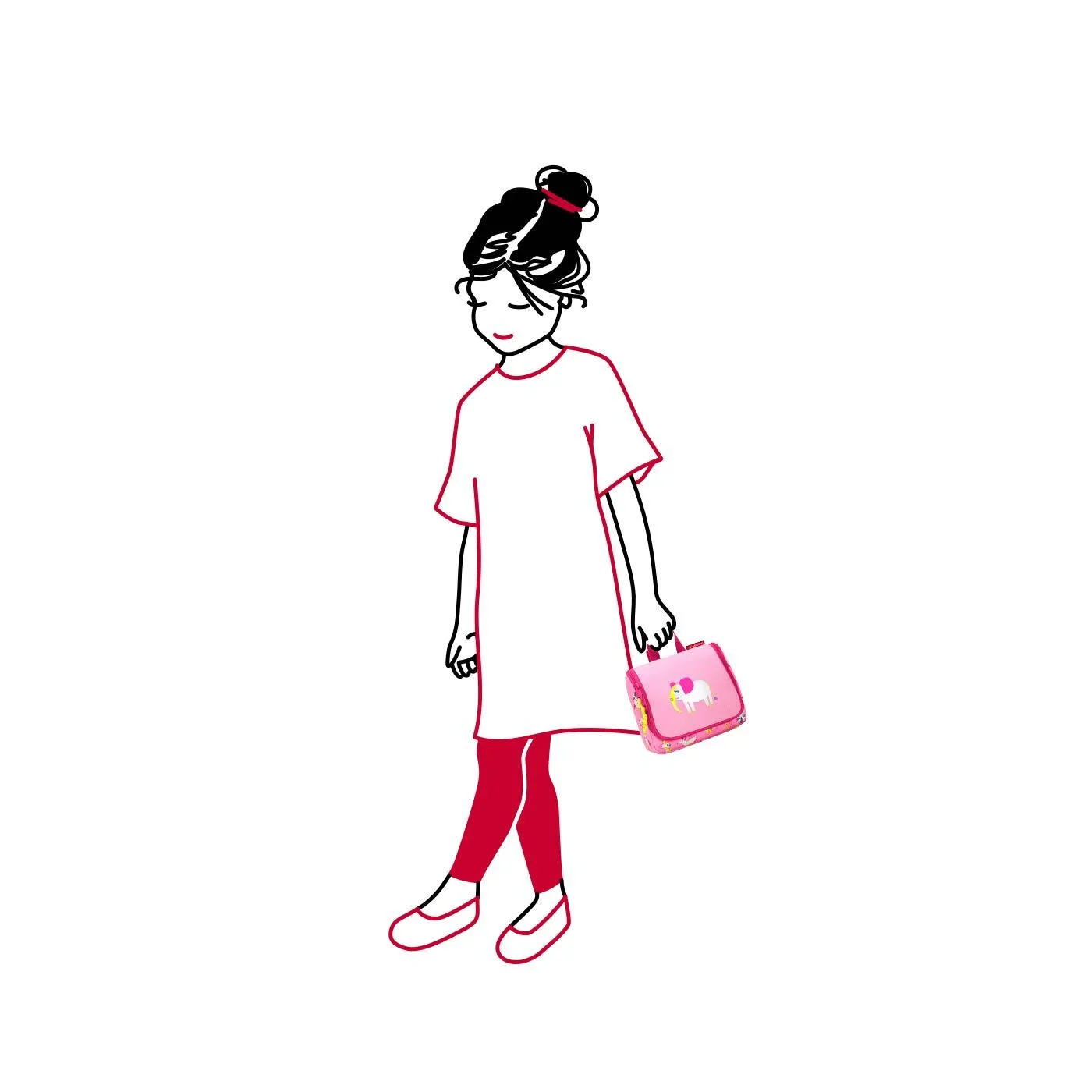Reisenthel Toiletbag S Kids ABC Friends Pink