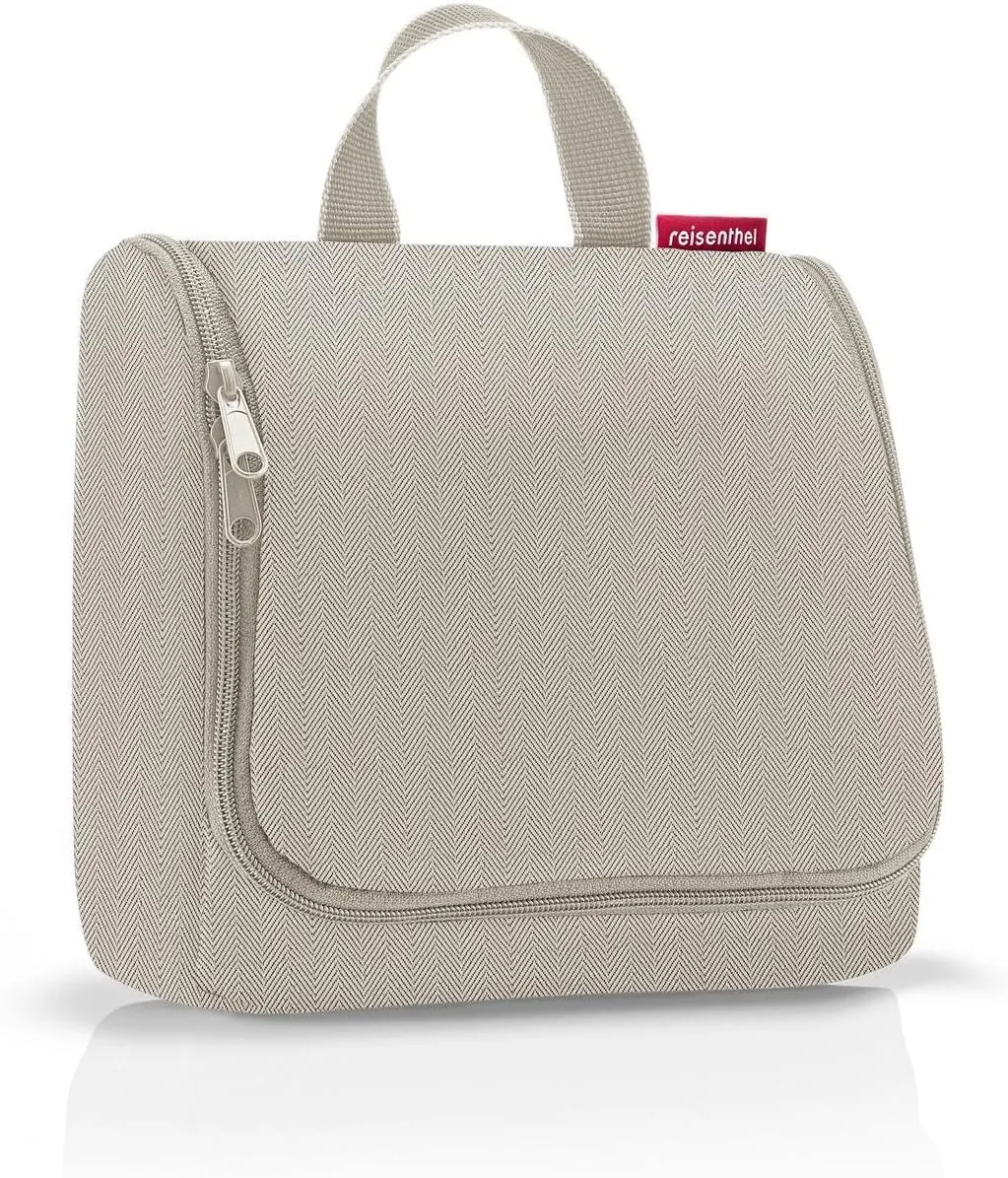 Reisenthel WH6049 TOILETBAG HERRINGBONE SAND Gym Bag Women's HERRINGBONE SAND Size Unica, Herringbone Sand, One Size, Sport