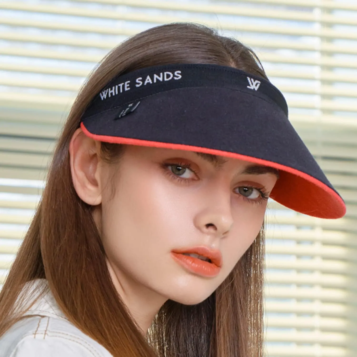 Reversible Linen Sun Cap Two-Tone Sun Visor CHAMELA
