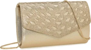 Rhinestones Embellished Evening Bag Dressy Formal Purse Wedding/Party/Prom Cocktail Clutch for Women