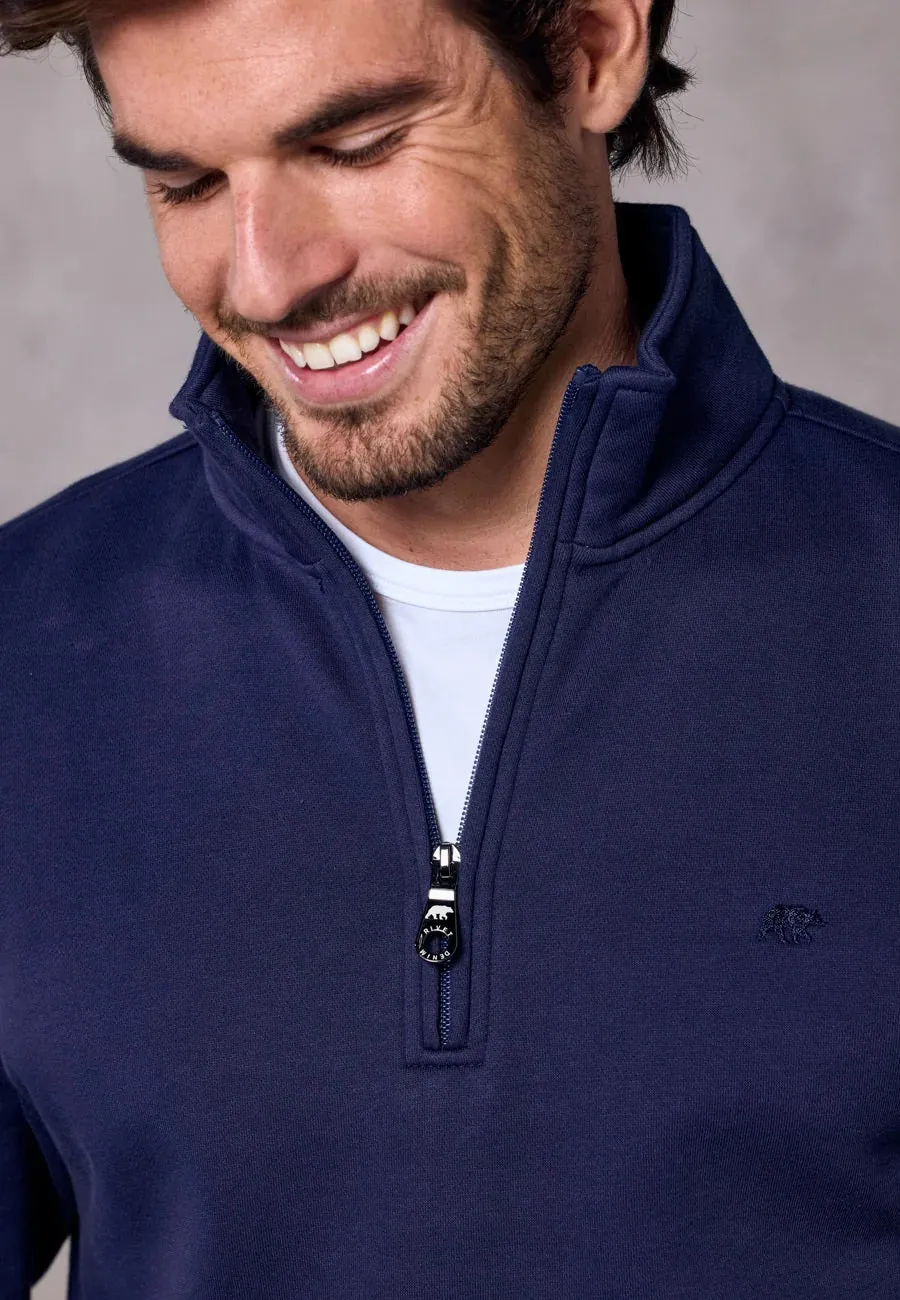 Rivet & Denim Flux Half Zip Sweatshirt - Navy