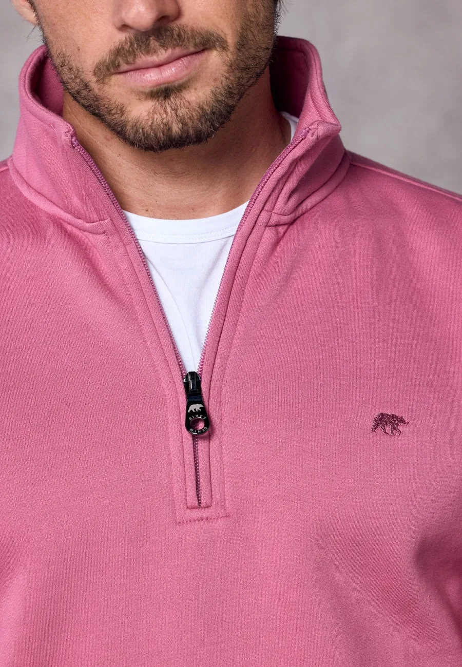 Rivet & Denim Flux Half Zip Sweatshirt - Rose
