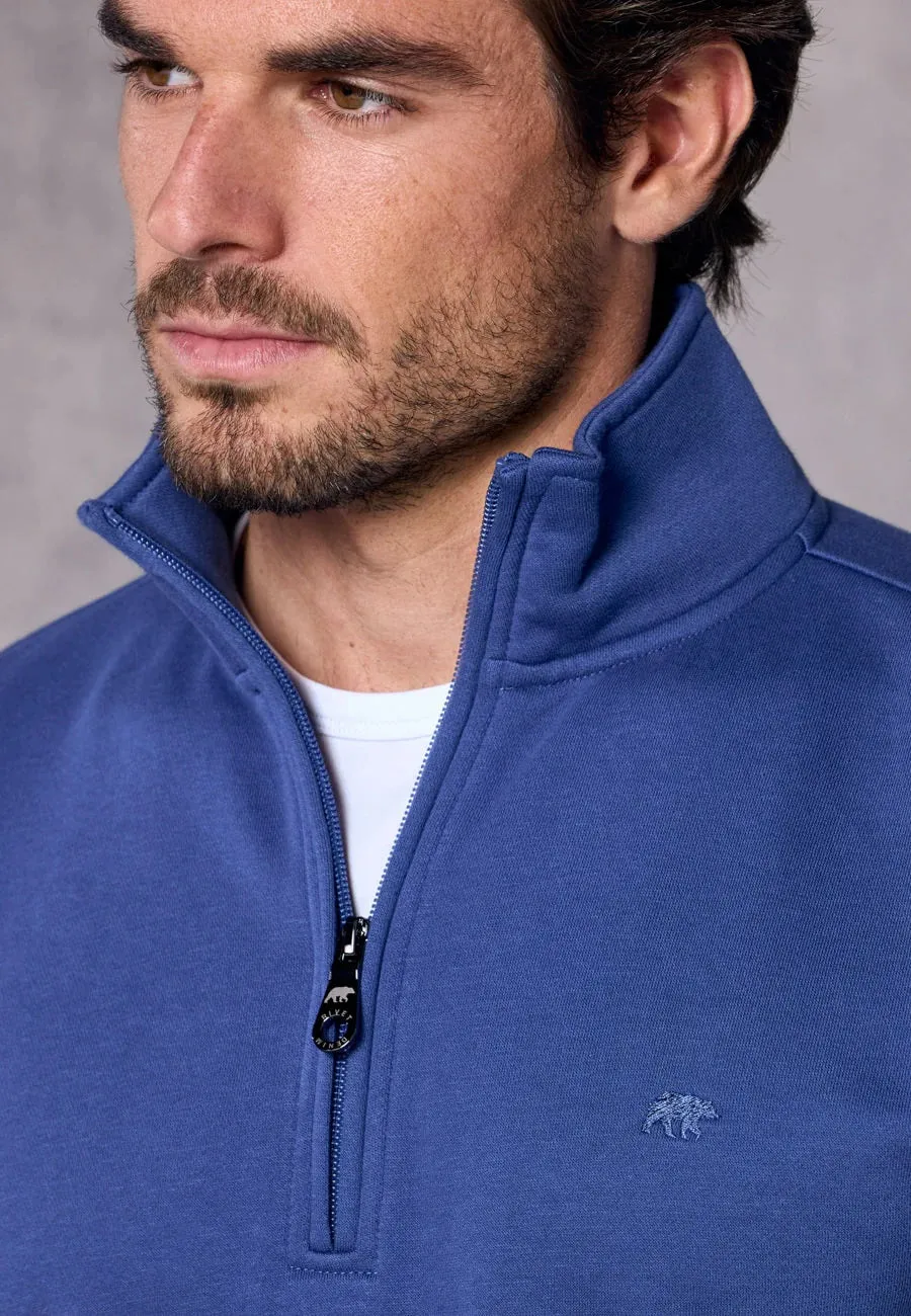 Rivet & Denim Flux Half Zip Sweatshirt - Steel