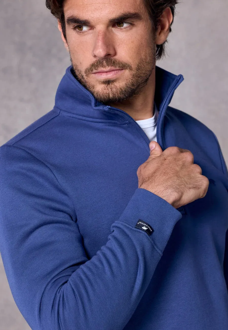 Rivet & Denim Flux Half Zip Sweatshirt - Steel