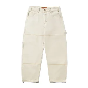 Rivet Denim Jeans, Bone