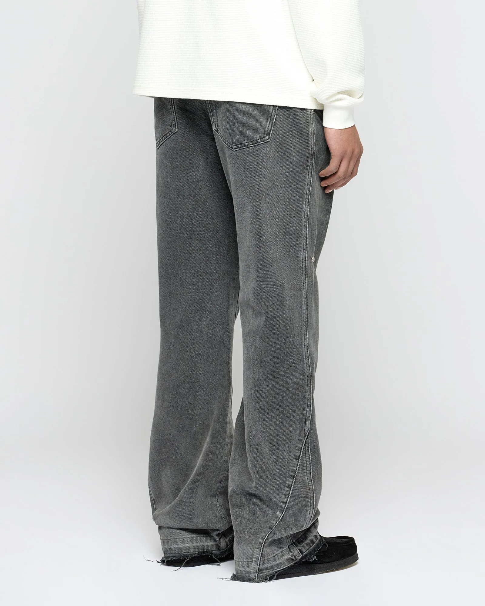 Rivet Flared Denim