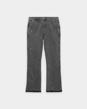 Rivet Flared Denim