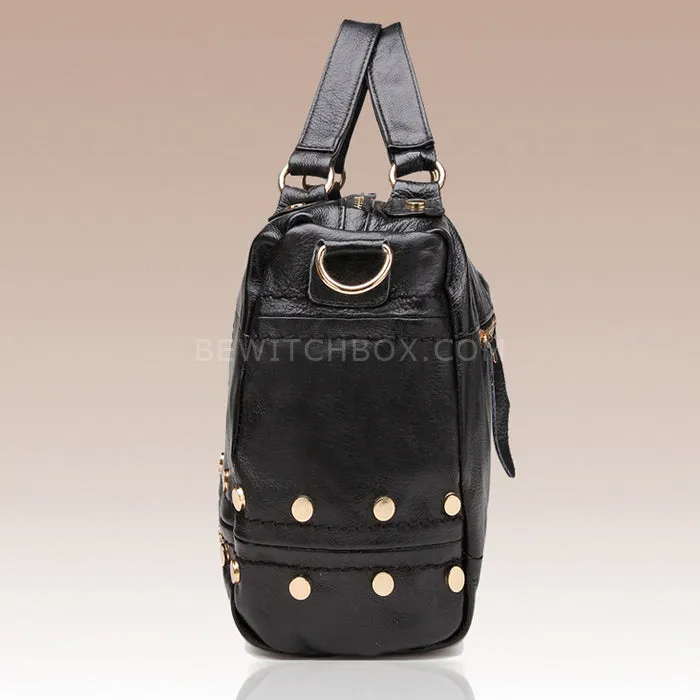 Rivet sheepskin handbags