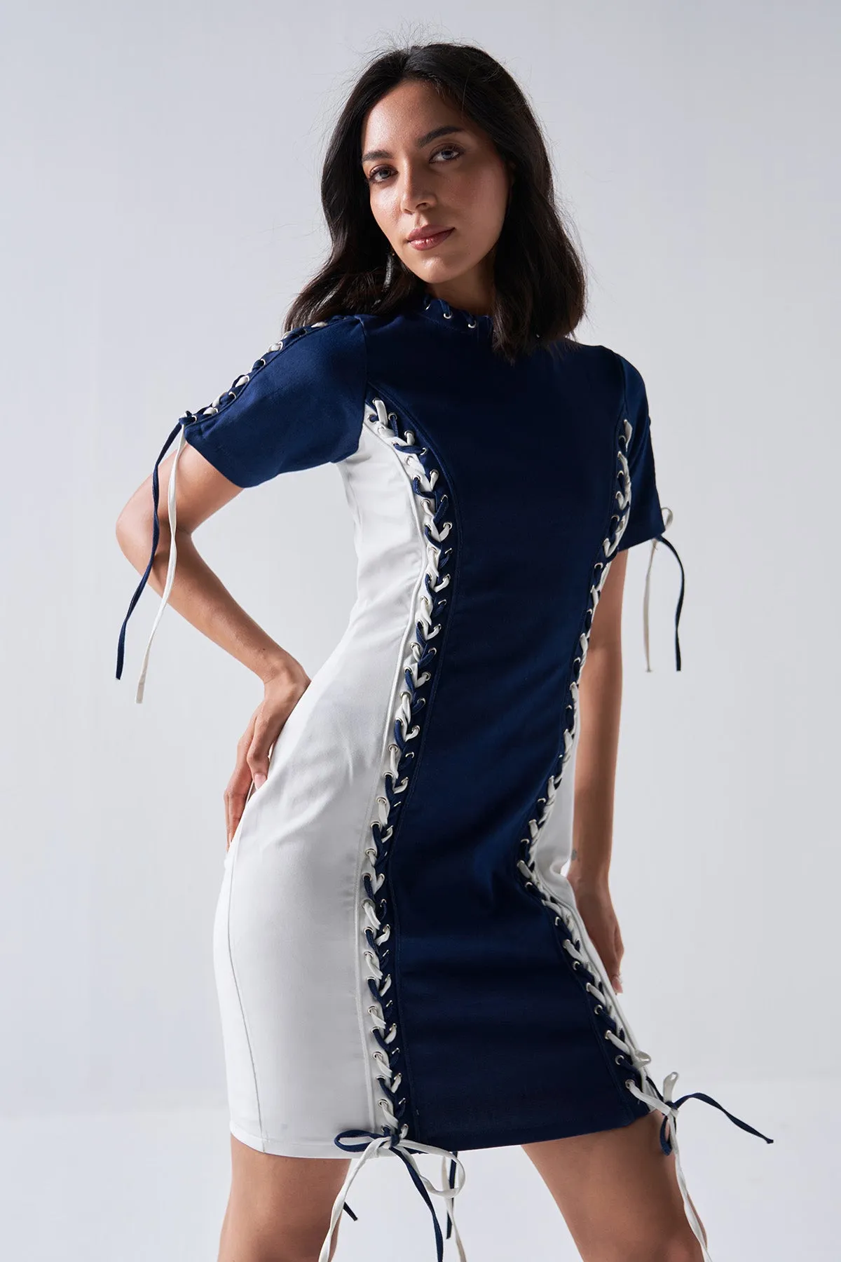 Rivot- Denim Block Dress