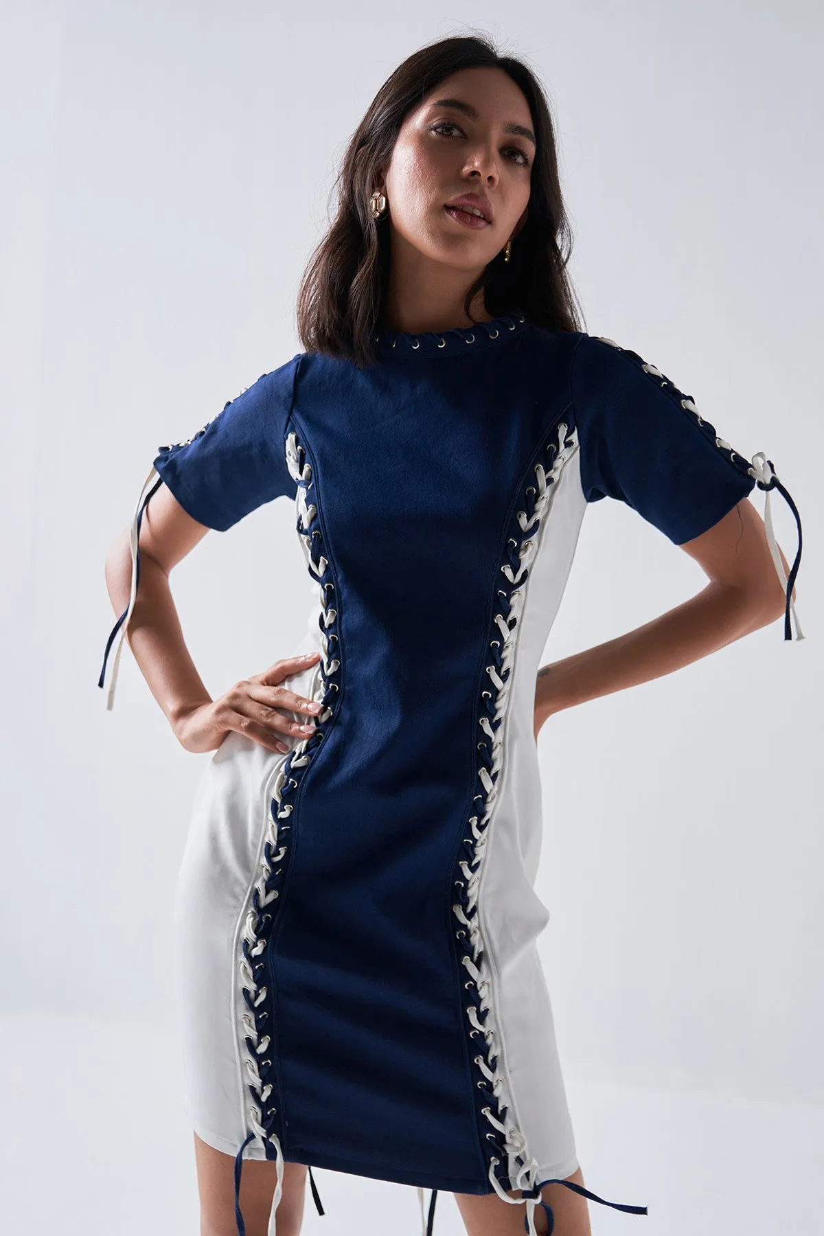 Rivot- Denim Block Dress