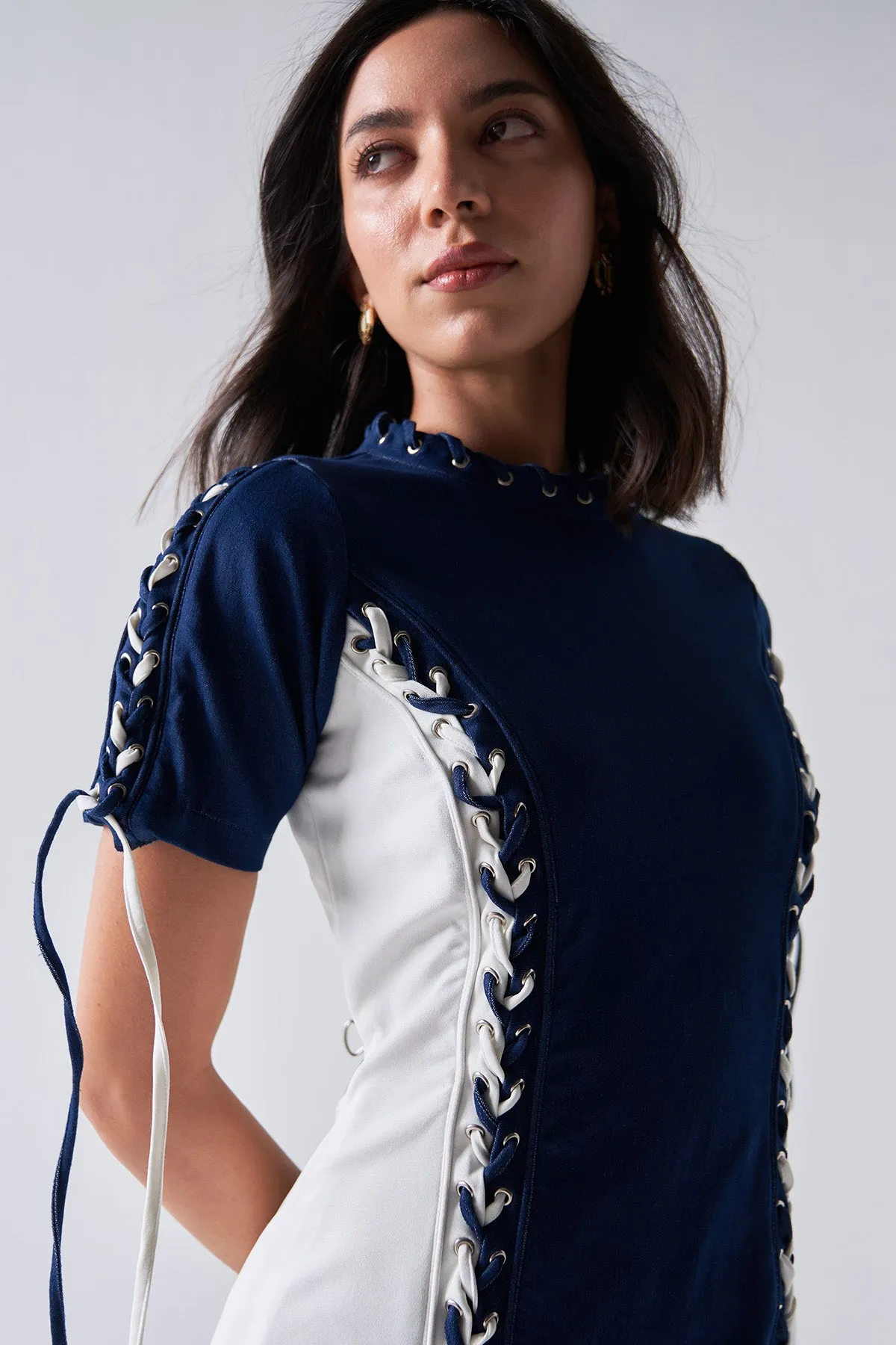 Rivot- Denim Block Dress