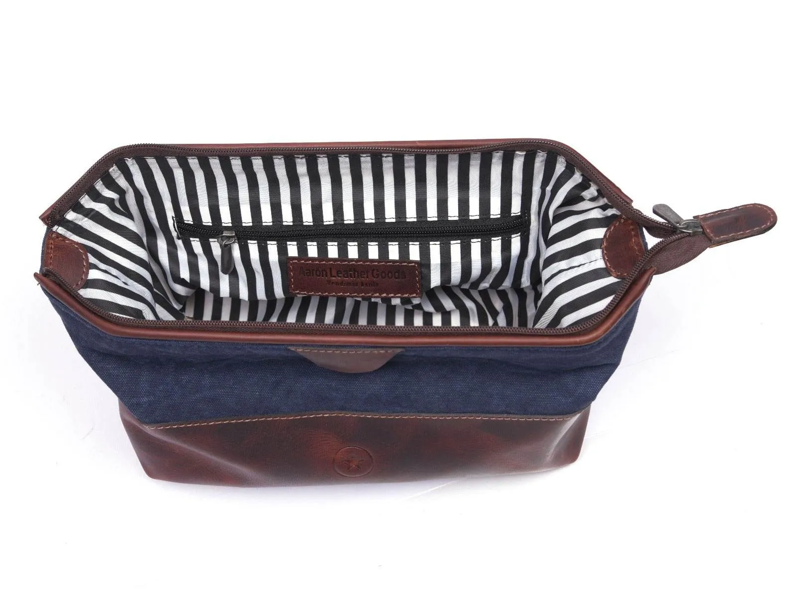 Rogue Leather Canvas Washbag