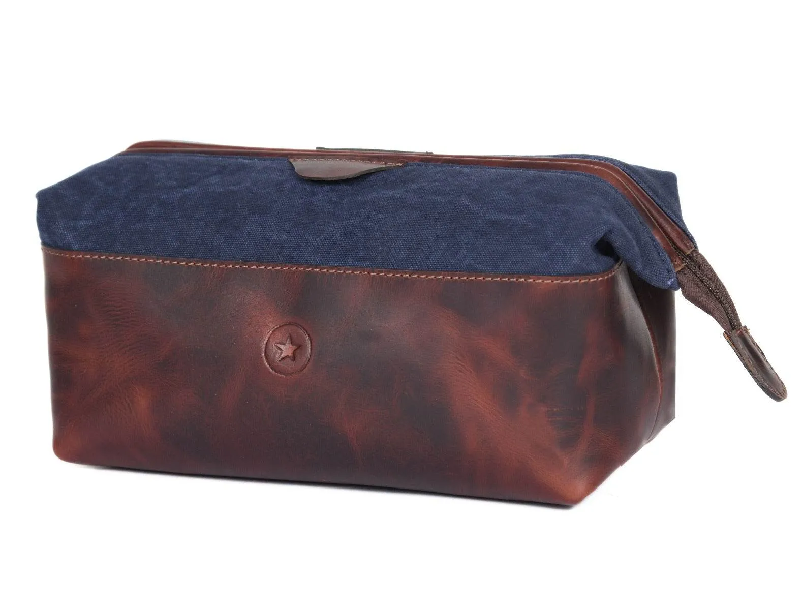 Rogue Leather Canvas Washbag