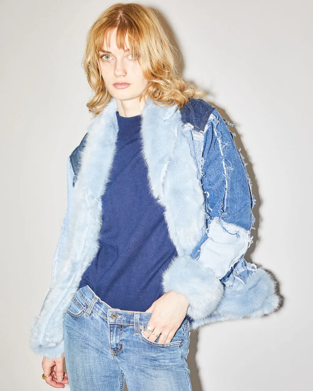 Rokit Originals Phoebe Patchwork Denim Jacket - S/M