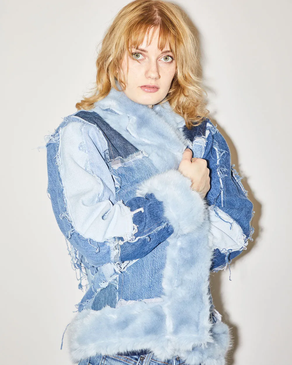 Rokit Originals Phoebe Patchwork Denim Jacket - S/M