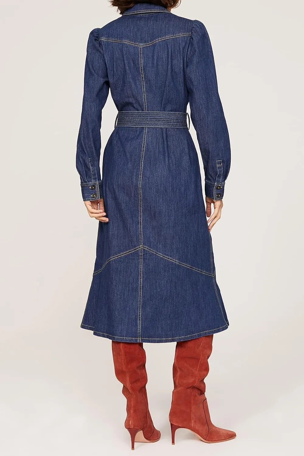 RTR Design Collective Denim Tie Front Dress