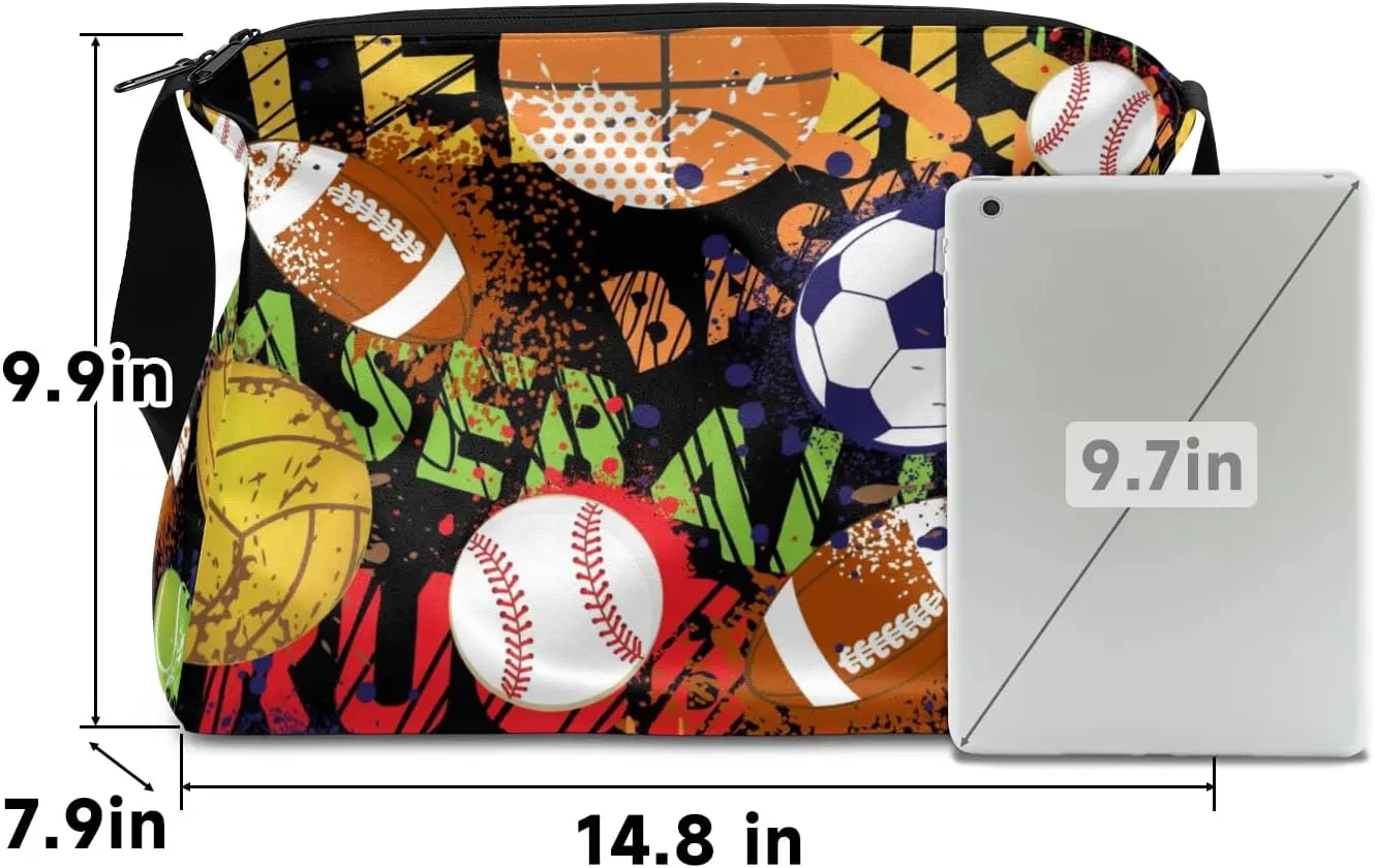 Rugby Basketball Baseball Small Gym Bag for Men Women Workout Sport Duffle Bag Waterproof Weekender Overnight Bag Lightweight Carry on Tote Bag Crossbody Shoulder Travel Bag for Swim Yoge Dance