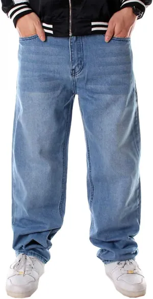 Ruiatoo Men's Classic Baggy Jeans Daily Loose Denim Jeans Hip Hop Dance Jogging Long Casual Pants