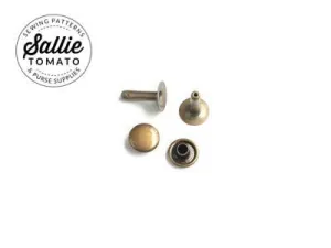 Sallie Tomato Rivet Set Large Antique Brass (24)