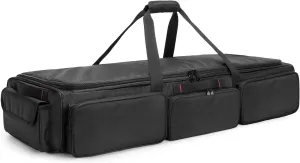 SAMDEW Underseat Storage Bag Fit for SuperCrew Cab, Truck Under Seat Organizer with 4 Detachable Inner Dividers & Anti-slip Bottom for Full Size Trucks, Black