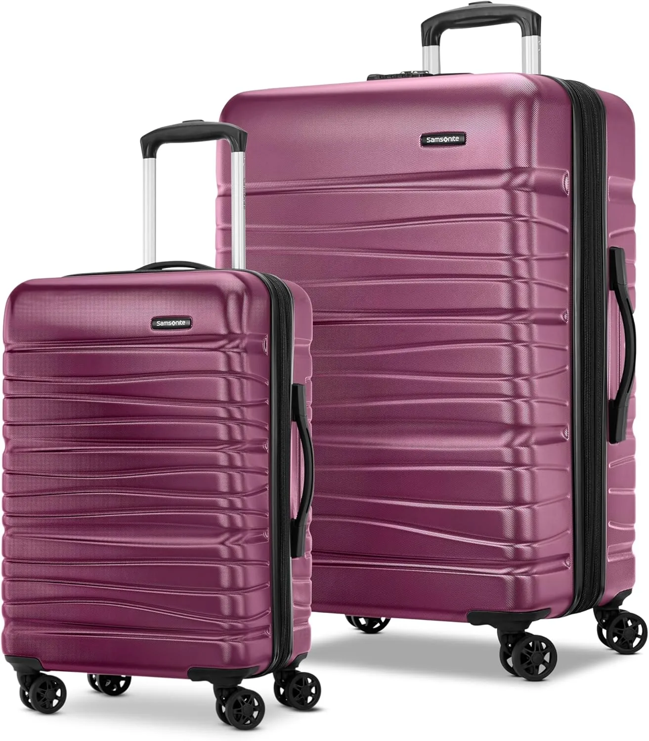 Samsonite Evolve SE Hardside Expandable with Double Spinner Wheels, 2PC SET (CO/L), Solar Rose