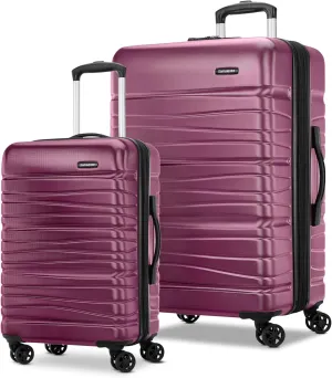 Samsonite Evolve SE Hardside Expandable with Double Spinner Wheels, 2PC SET (CO/L), Solar Rose
