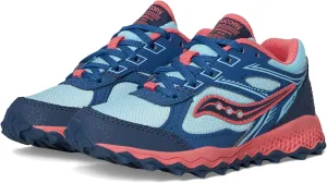 Saucony Cohesion TR14 LTT Trail Running Shoe (Little Big Kid) Sneaker, Aqua/Coral, 2.5 Wide US Unisex