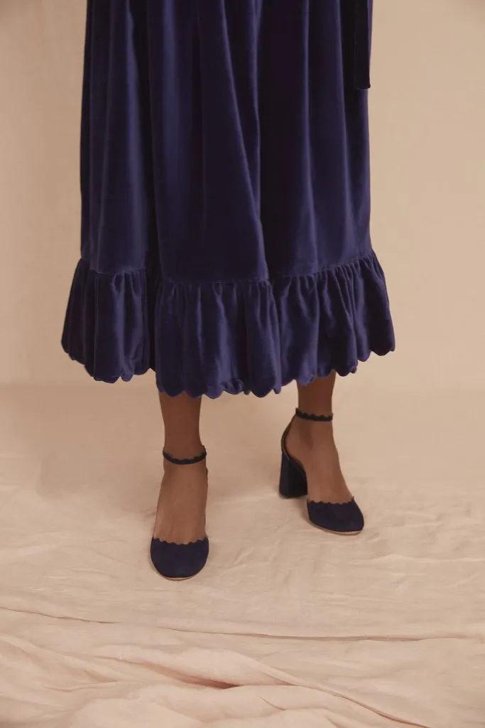 Scallop Skirt - Velvet