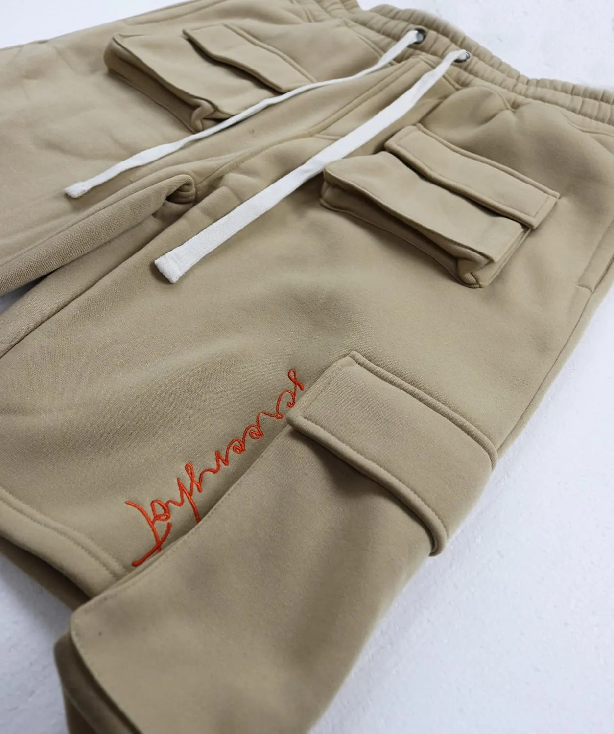 SCREENSHOT Mens Urban NYC Hip Hop Utility Fit Premium Fleece Shorts - Varsity Street Fashion SweatShorts Ribbed Wasteband