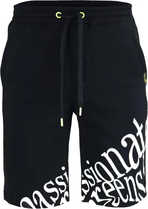 SCREENSHOT Mens Urban NYC Hip Hop Utility Fit Premium Fleece Shorts - Varsity Street Fashion SweatShorts Ribbed Wasteband
