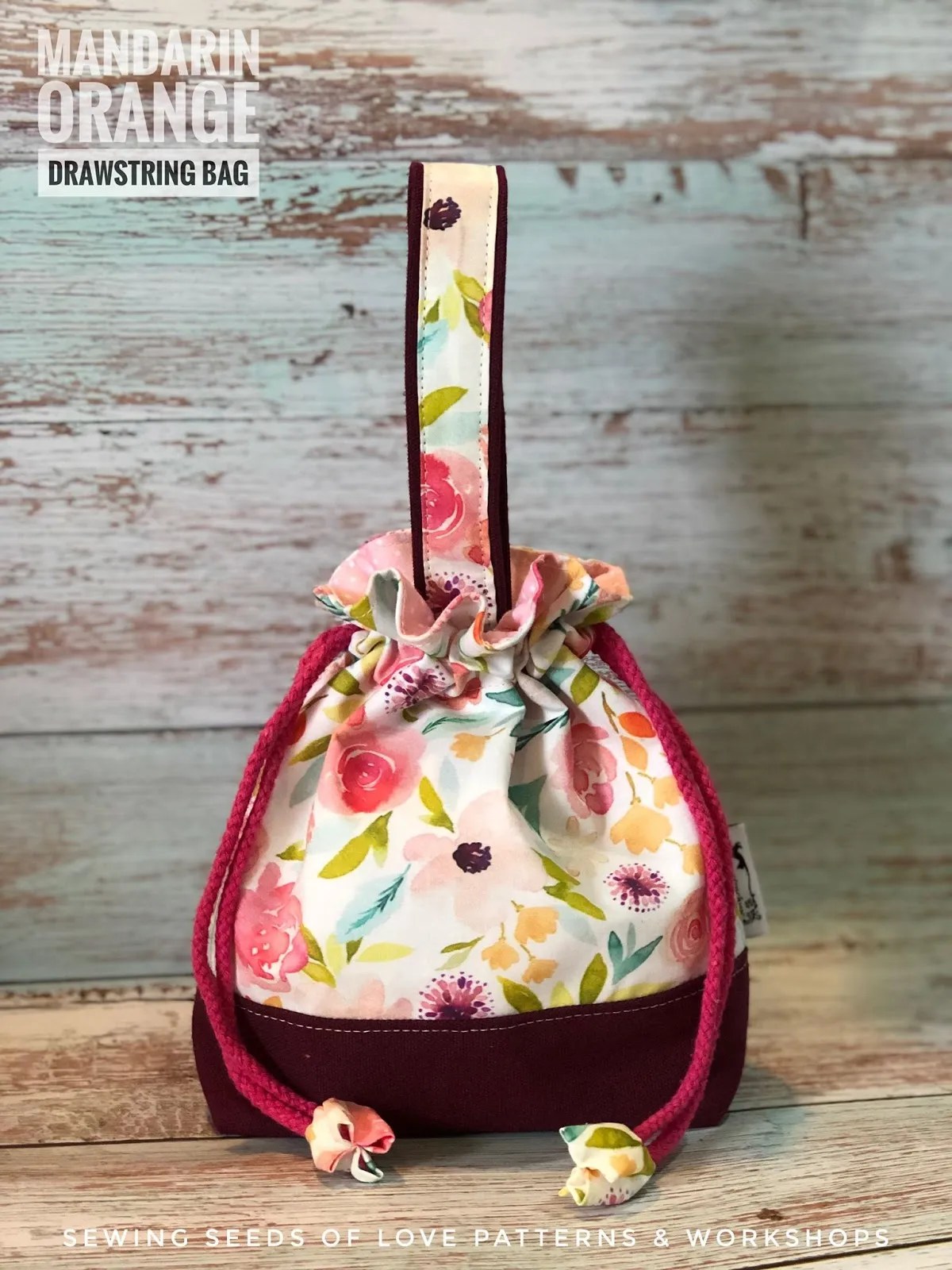 Seedlings 102 - Mandarin Orange Drawstring Pouch Workshop