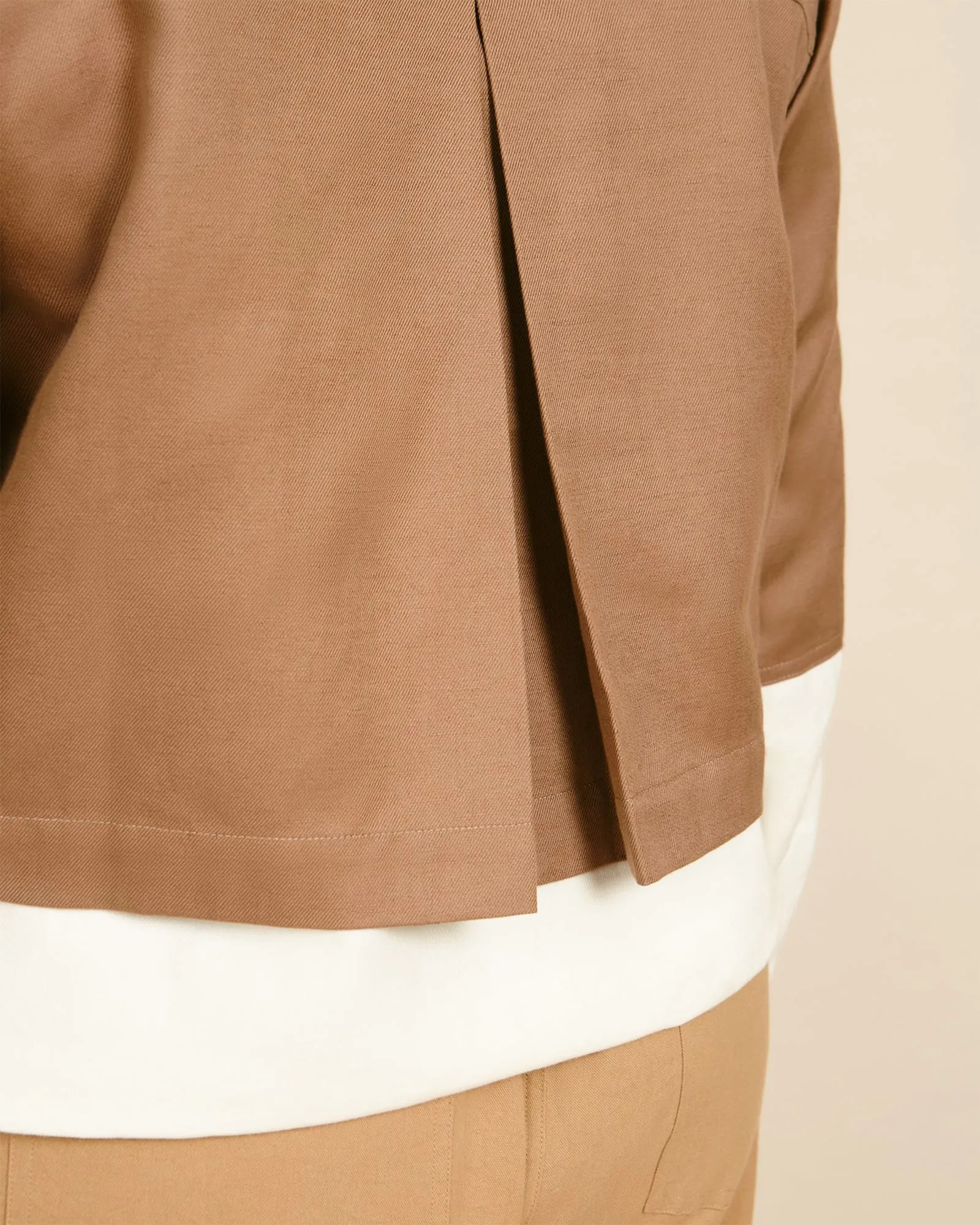 Selva Cropped Windbreaker | Camel