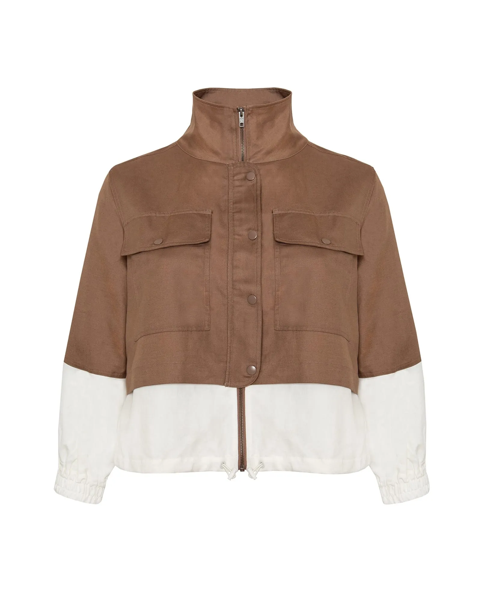 Selva Cropped Windbreaker | Camel
