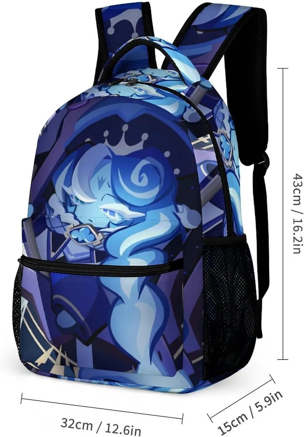 sha_dow Blue milk Backpack Large Capacity Laptop Bags Lightweight Multifunction Daypack for Daily/Work/Sport