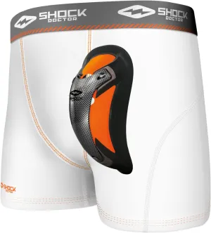 Shock Doctor Men's Ultra Pro Boxer Compression Short With Ultra Cup, Moisture Wicking Vented Protection, Adult Sizes