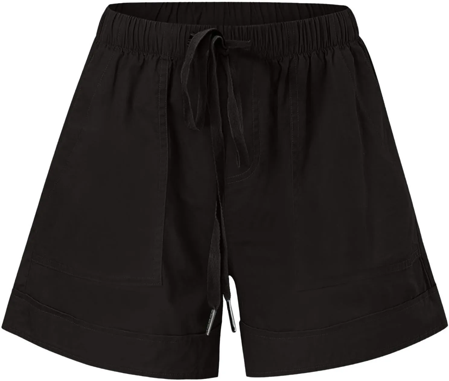 Shorts for Women 2024 Drawstring High Waisted Summer Bermuda Shorts Soft Trendy Lounge Shorts Beach Vacation Shorts