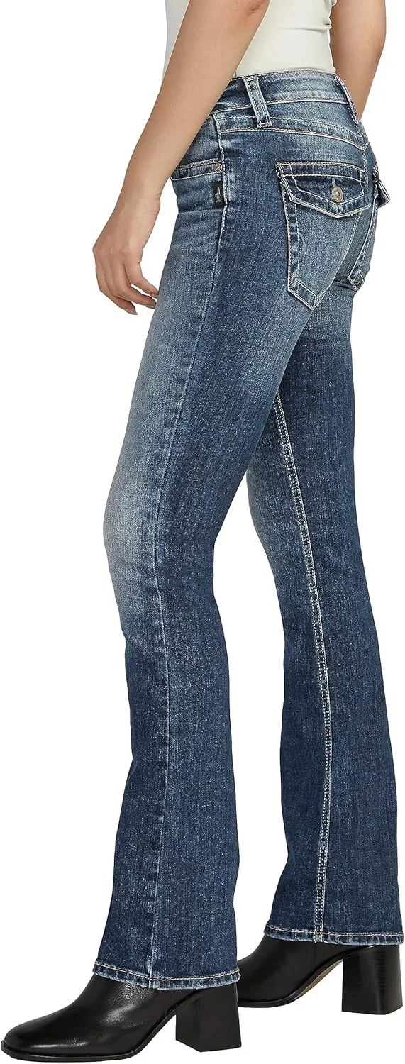 Silver Jeans Co. Women's Tuesday Low Rise Slim Bootcut Jeans