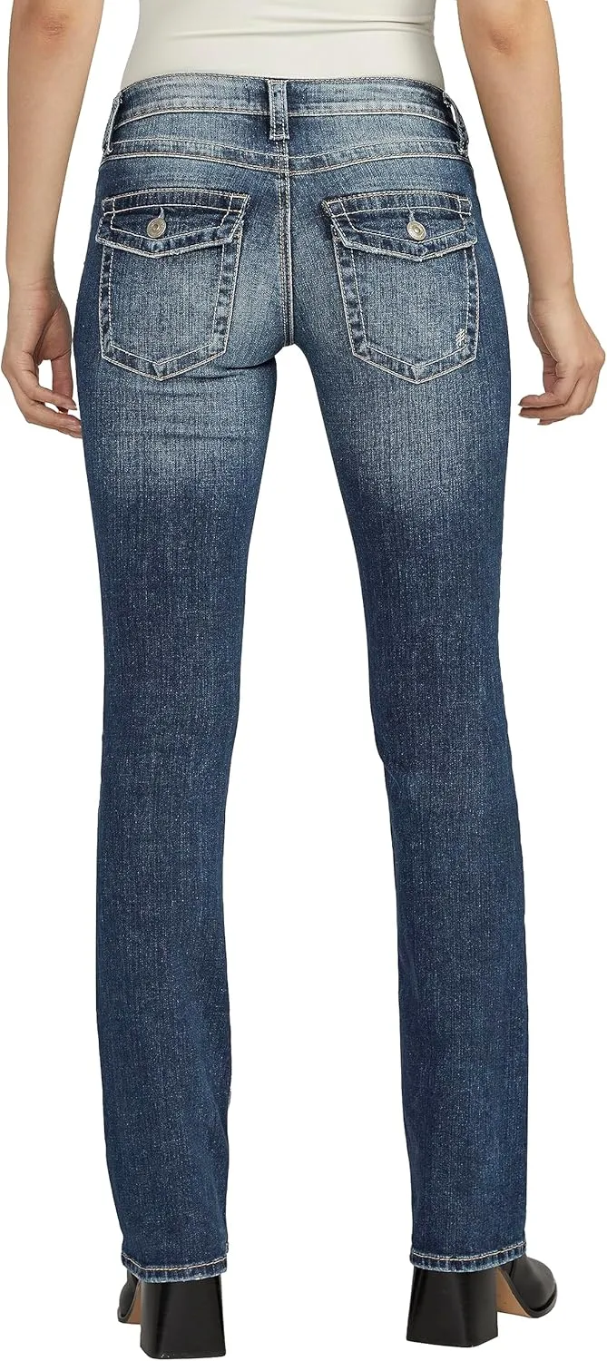 Silver Jeans Co. Women's Tuesday Low Rise Slim Bootcut Jeans