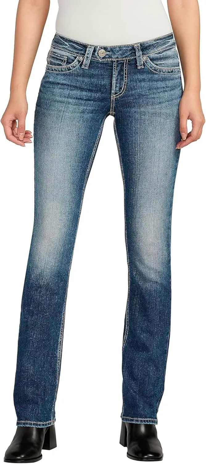 Silver Jeans Co. Women's Tuesday Low Rise Slim Bootcut Jeans